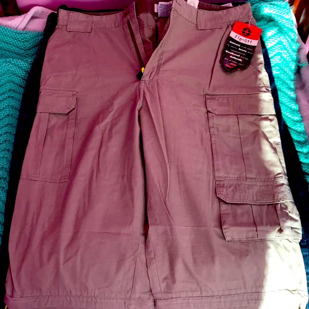 Men’s zip off pants